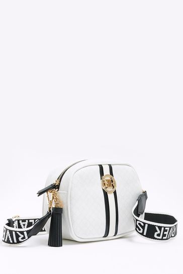 Buy River Island Grey Monogram Webbing Cross-Body Bag from Next USA