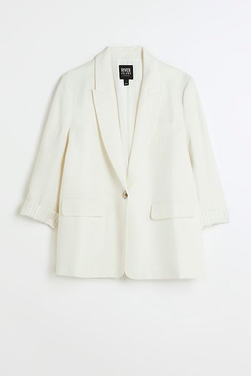 River island hotsell white blazer