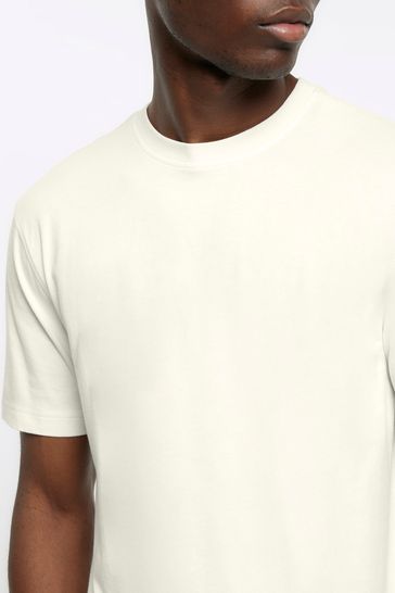 Plain white t shirt river island online