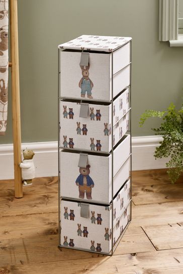 White Bear and Bunny Storage Drawers