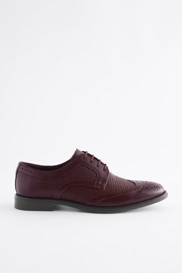 Burgundy hotsell brogue shoes