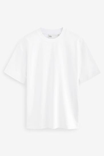 Oversized white tee shirt discount