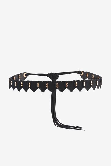 Buy Suede Heart Tassle Belt from the Laura Ashley online shop