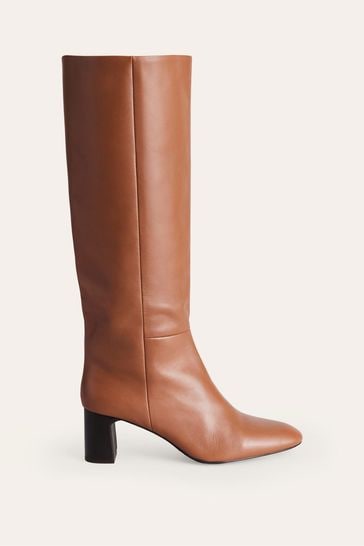 Tan leather online knee boots uk