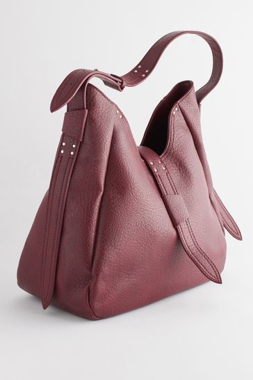 Berry Red Hobo Shoulder Bag
