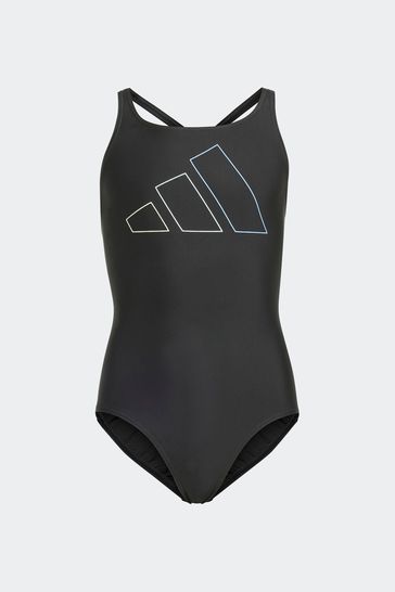 Buy adidas Black Big Kids Bars Swimsuit from Next Bahrain
