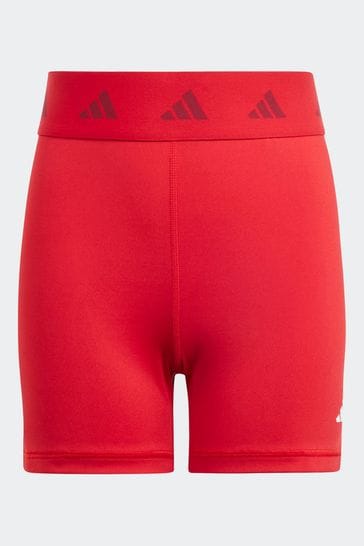 adidas Red Sportswear Techfit Aeroready Kids Short Leggings