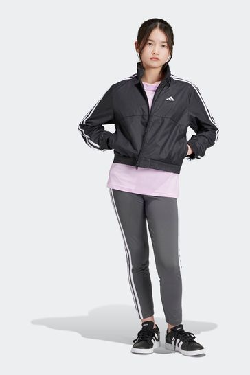 adidas Black Train Essentials Full Zip Jacket