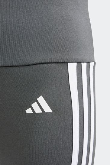 Buy adidas Grey Sportswear Essentials Aeroready 3 Stripes High Waisted Leggings from Next Turkey