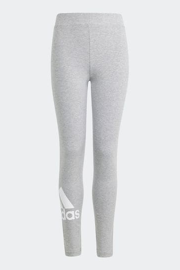 adidas Grey Sportswear Essentials Big Logo Cotton Leggings