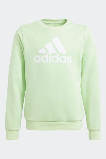 adidas Green Sportswear Essentials Big Logo Cotton Sweatshirt