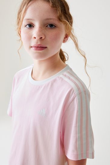 Adidas pink and white shirt deals