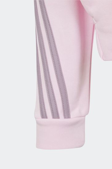 Adidas pink zip up hoodie top