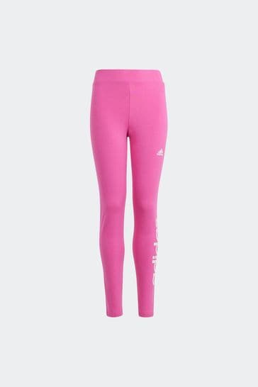 adidas Pink Sportswear Essentials Linear Logo Cotton Leggings