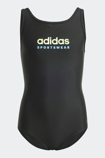 adidas Black Kids Performance Sportswear U Back Swimsuit