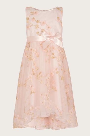 Monsoon pink lace dress sales