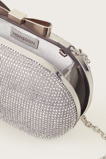 Silver hotsell prom clutch