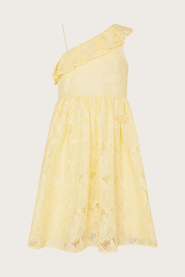 Monsoon yellow shop lace dress