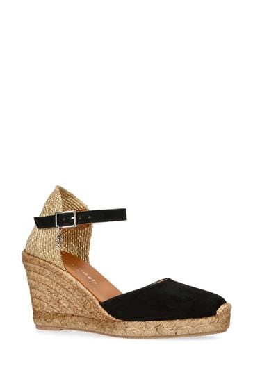 Kurt geiger clearance black wedge sandals