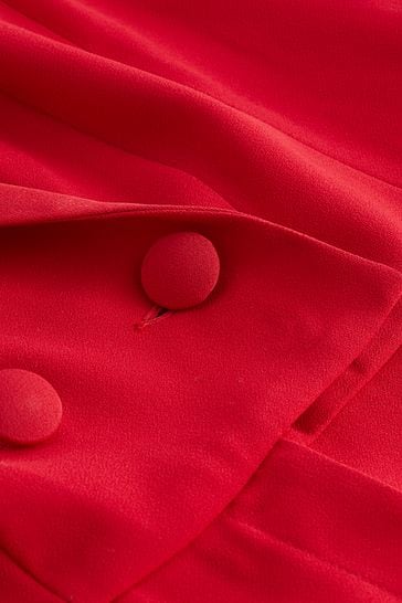 Red best sale tuxedo jumpsuit