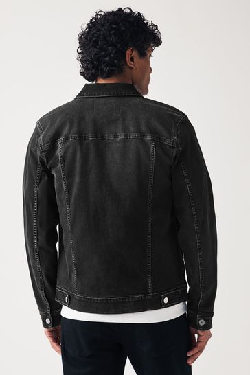 Buy Black Denim Jacket from the Next UK online shop