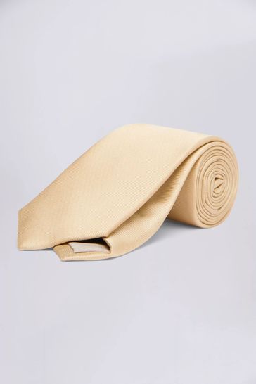MOSS Yellow Oxford Silk Tie