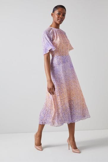 Peach and purple dress shop
