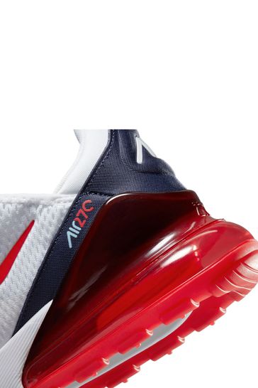 Buy Nike White Coral Air Max 270 Trainers from Next Luxembourg