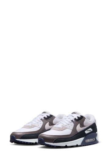 Buy Nike Grey Black Air Max 90 Trainers from Next Luxembourg