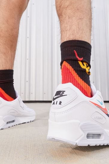 Nike air max discount 9 white trainers