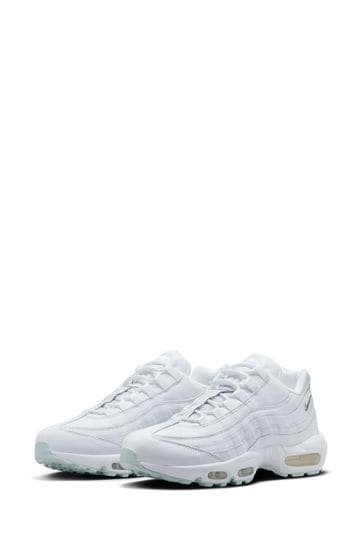 Buy Nike White Air Max 95 Trainers from Next Luxembourg
