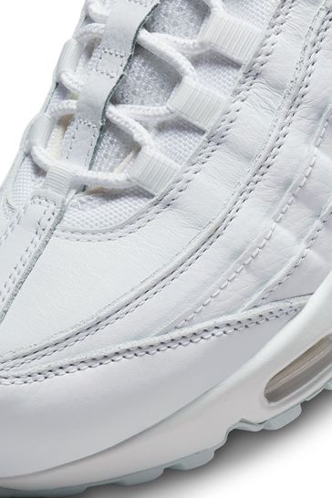 Nike air max 95 white online leather
