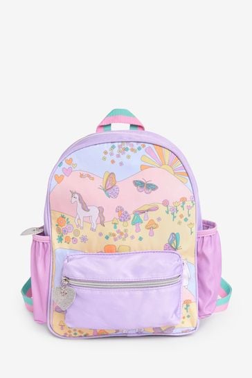 Buy Angels By Accessorize Kids Natural Unicorn Print Backpack from