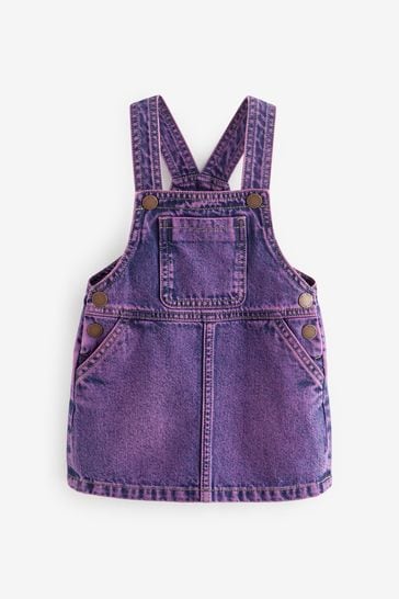 Purple Denim Pinafore Dress 3mths 7yrs