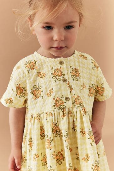 Next yellow online gingham dress