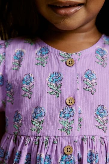 Button up 2025 cotton dress