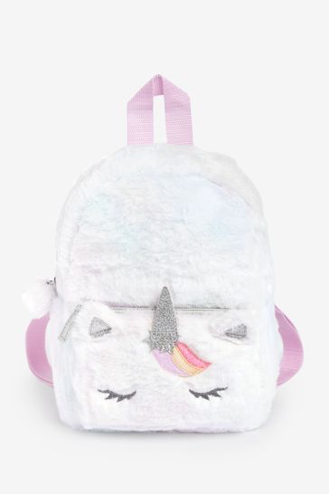 Fluffy unicorn backpack outlet
