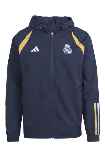 Buy adidas Blue Real Madrid Training All Weather Jacket from Next Cyprus