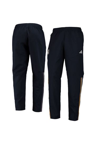 adidas Black Real Madrid Training Presentation Joggers Kids