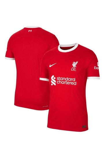 Nike Red Blank Liverpool Home Match Shirt 2023-24