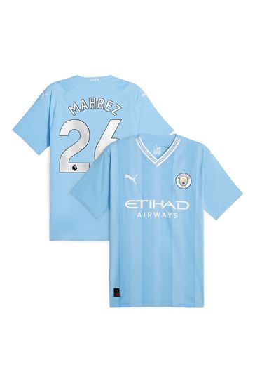 Puma Dark Blue Manchester City Home Authentic Shirt 2023-24
