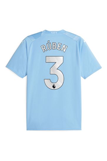 Buy Puma Light Blue Ruben 3 Manchester City Home Replica 23 24