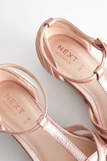 Next rose deals gold wedges