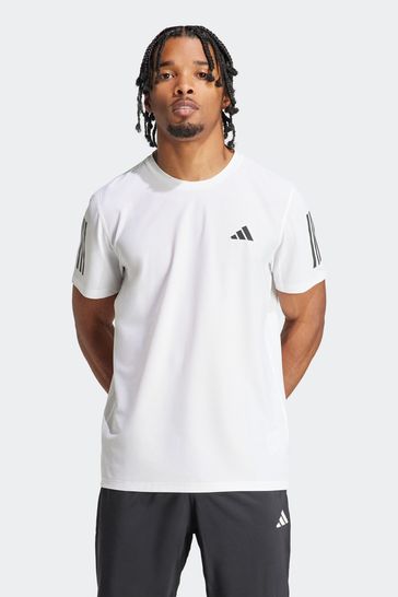 adidas White Own the Run T-Shirt