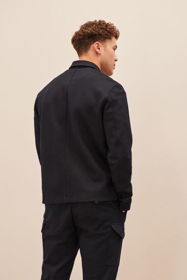 Navy Blue Edit Shacket