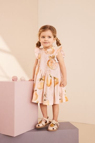 Buy Orange Asymmetric Dress 3mths 7yrs from Next Bahrain