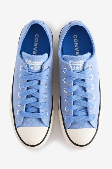 Converse Light Blue Chuck Taylor All Star Suede Ox Trainers