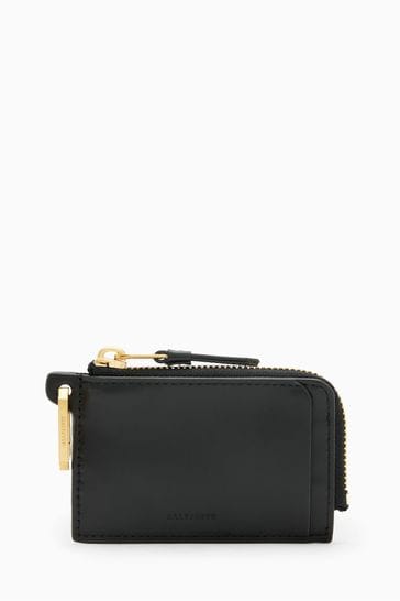 AllSaints Black Remy Wallet