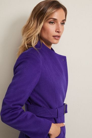Buy Phase Eight Purple Susanna Wool Coat from Next Australia