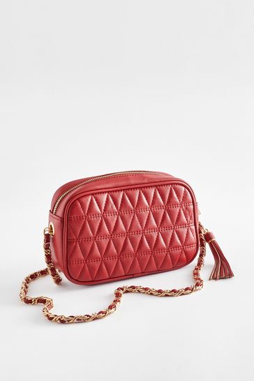 Quilted best sale camera bag